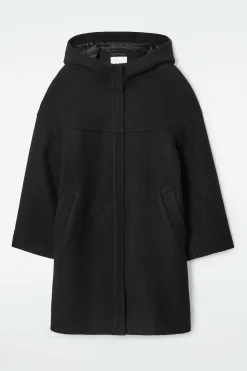 ABRIGO DE LANA HERVIDA CON CAPUCHA*COS Discount