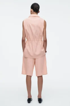 BERMUDAS DE LINO CON PINZAS*COS Sale