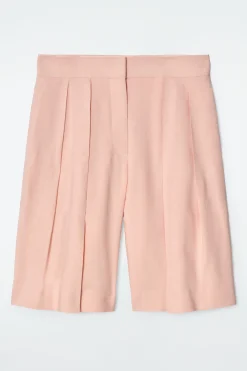 BERMUDAS DE LINO CON PINZAS*COS Sale