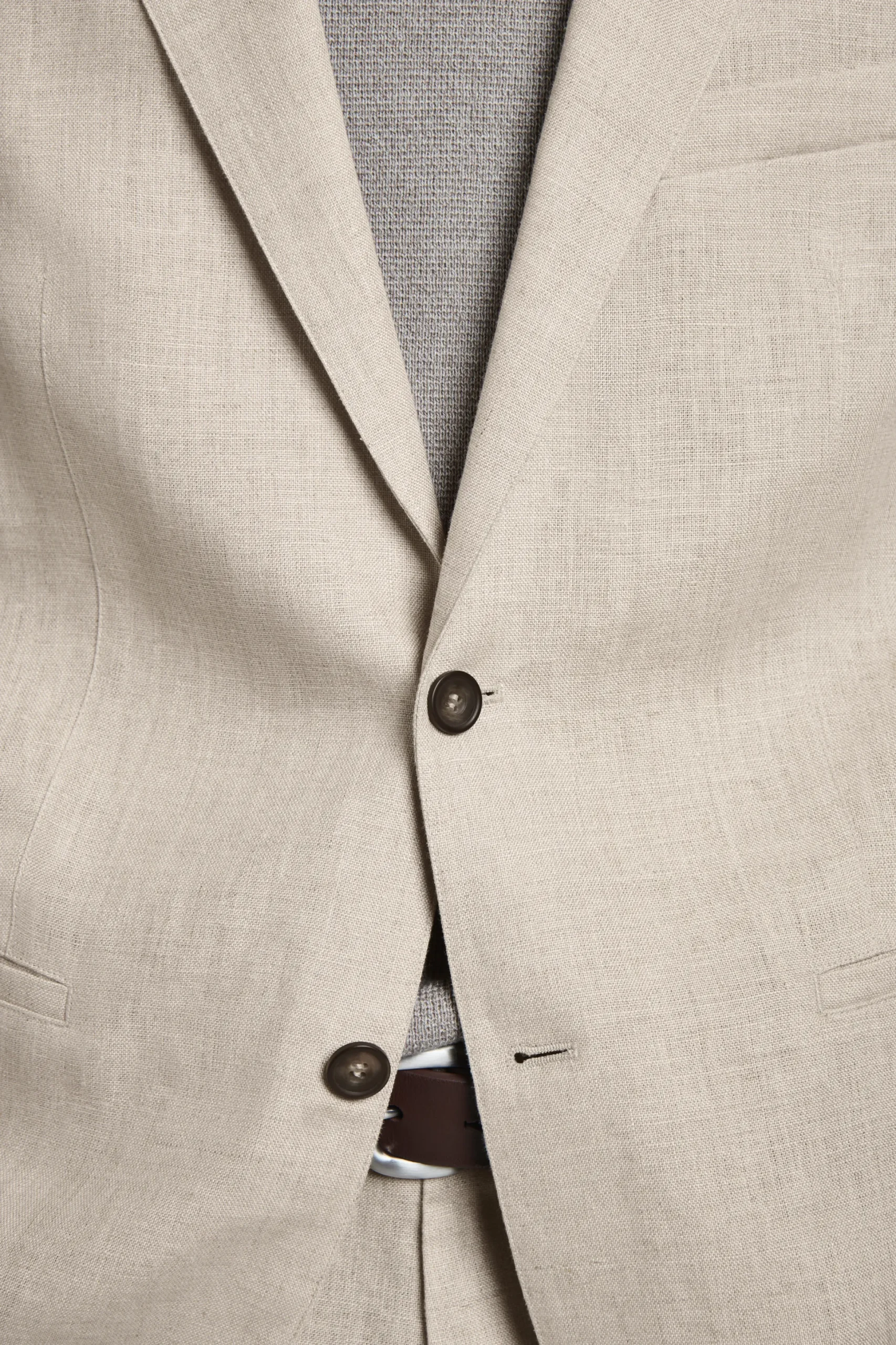 BLAZER DE LINO CON BOTONADURA SENCILLA*COS Fashion