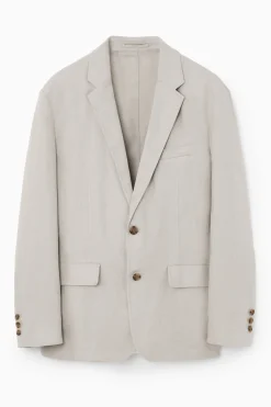 BLAZER DESESTRUCTURADA DE LINO*COS Outlet