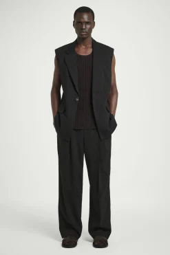 BLAZER SIN MANGAS EN MEZCLA DE LINO*COS Discount