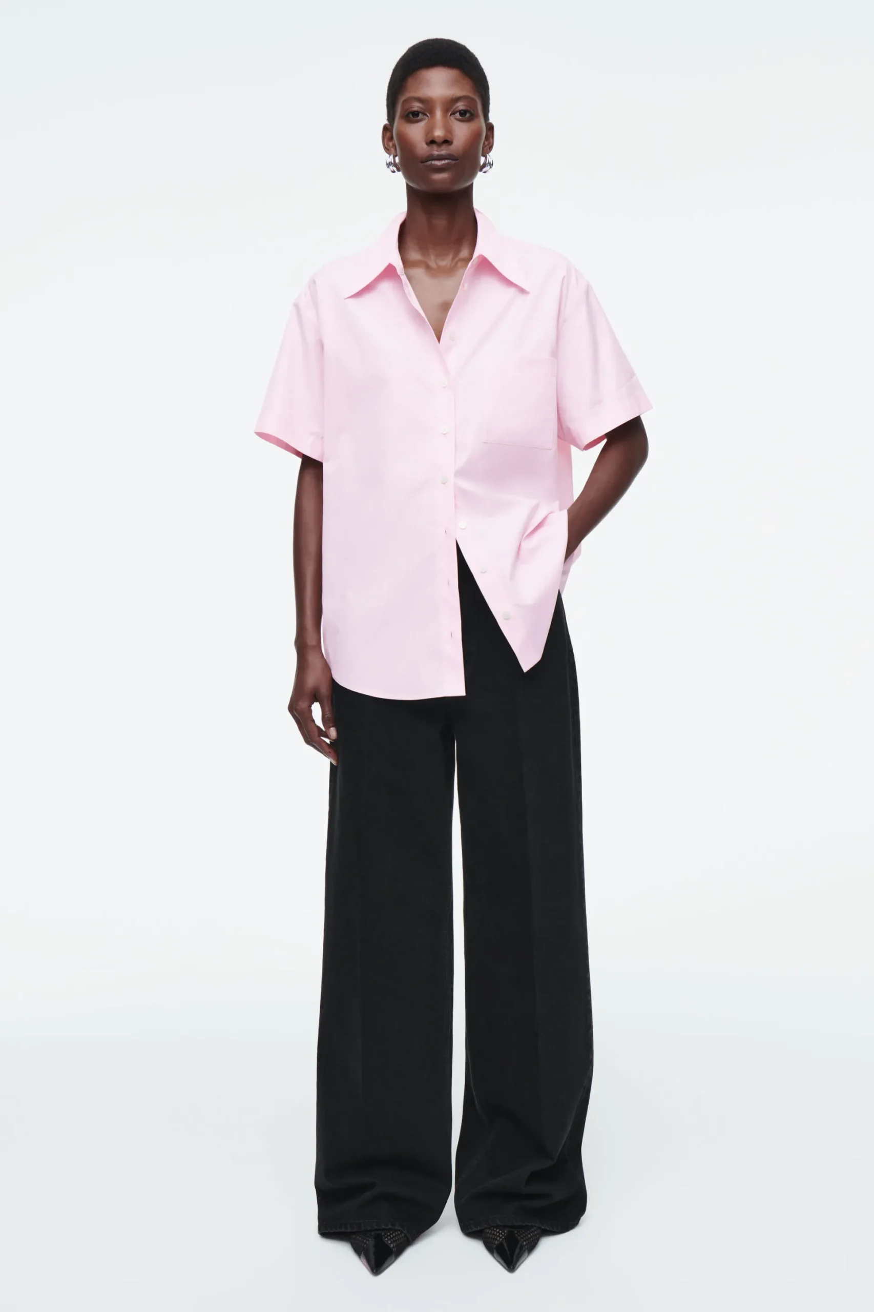 CAMISA ALGODÓN MANGA CORTA RELAXED FIT*COS Hot