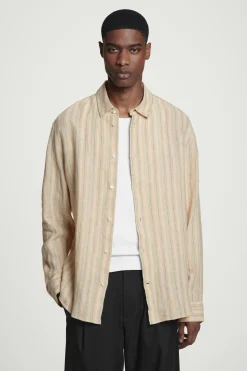CAMISA DE LINO DE MANGA LARGA RELAXED FIT*COS Outlet