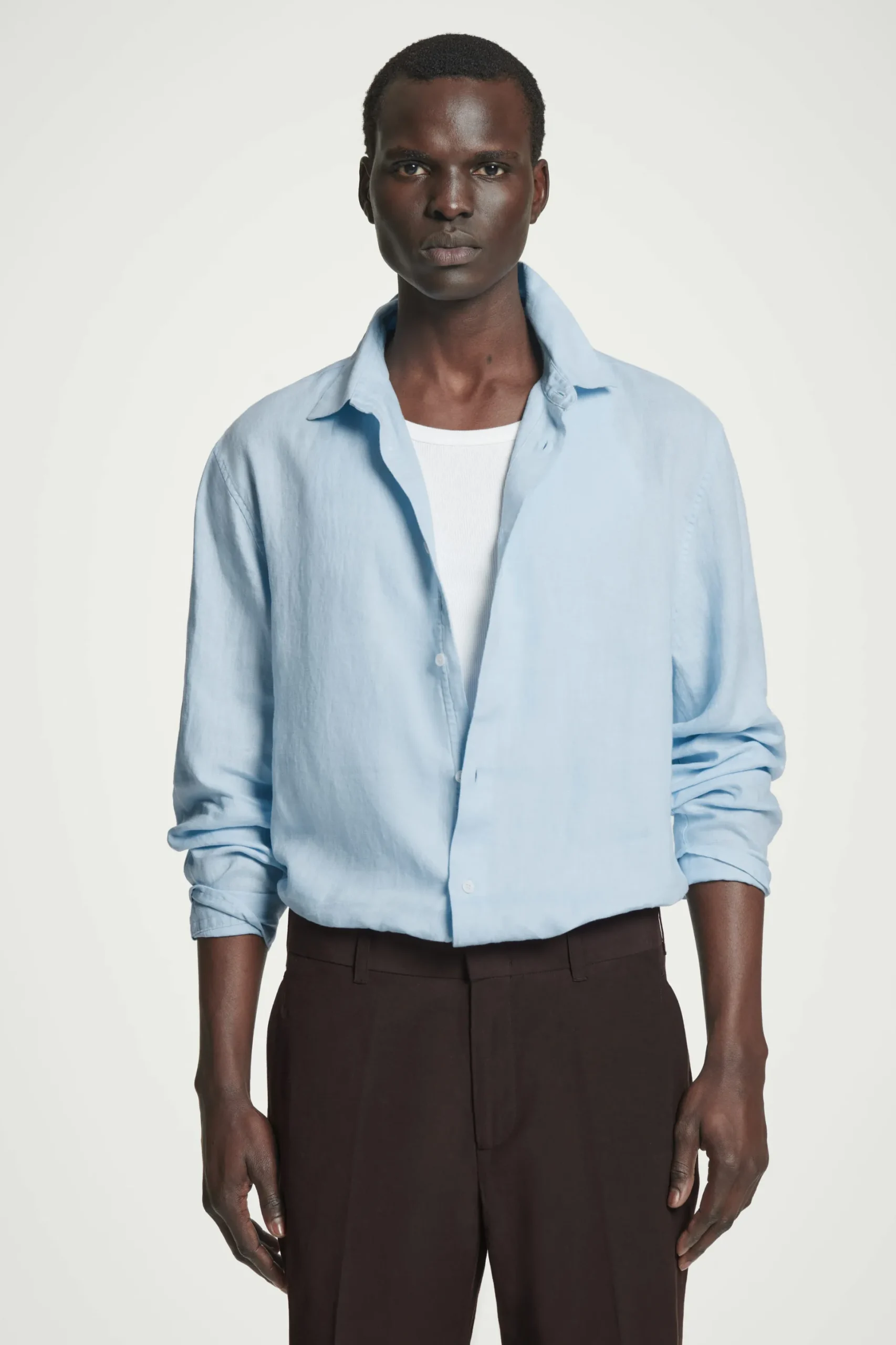 CAMISA DE LINO DE MANGA LARGA RELAXED FIT*COS Hot