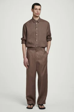 CAMISA DE LINO DE MANGA LARGA RELAXED FIT*COS Discount