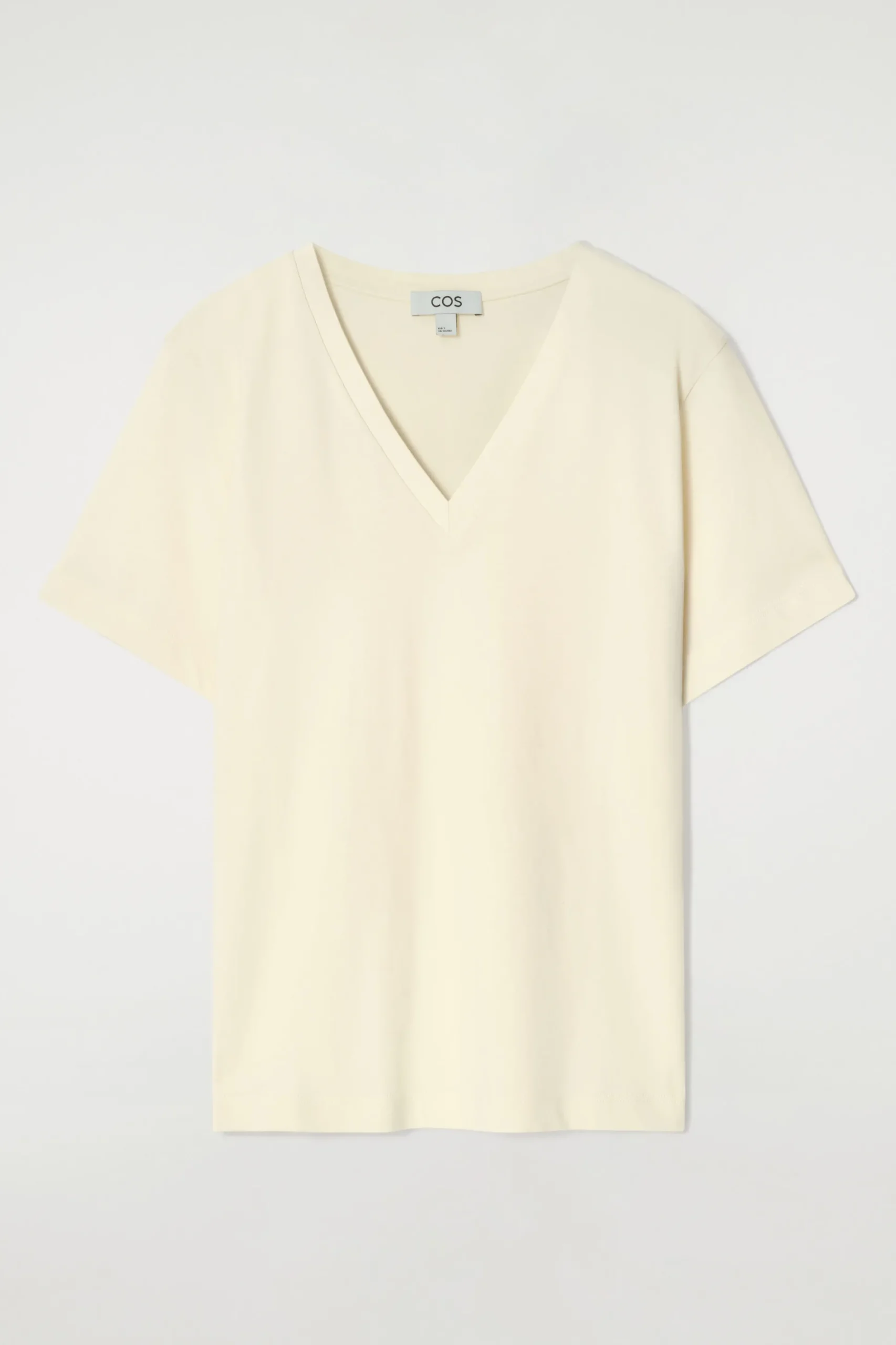 CAMISETA DE ALGODÓN CON CUELLO DE PICO*COS Best