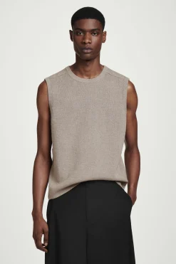 CAMISETA DE TIRANTES EN PUNTO DE LINO*COS Outlet