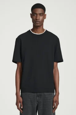 CAMISETA EN MEZCLA DE ALGODÓN Y LINO RELAXED-FIT*COS New