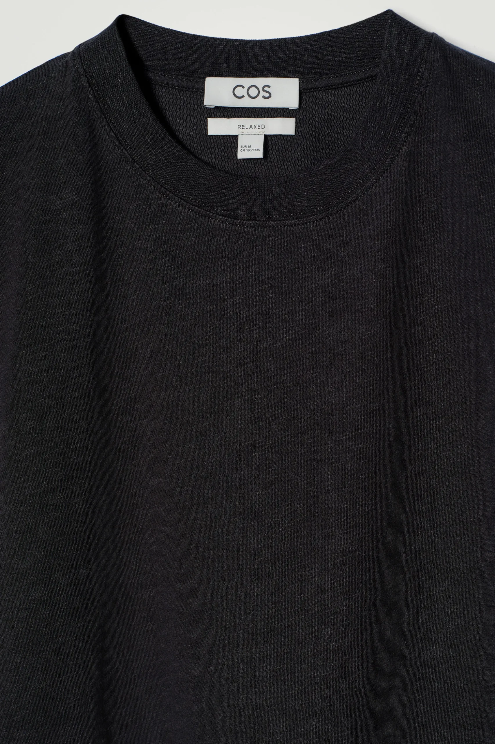 CAMISETA EN MEZCLA DE ALGODÓN Y LINO RELAXED-FIT*COS New