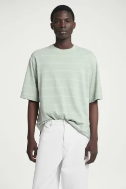 CAMISETA PUNTO DE CÁÑAMO A RAYAS RELAXED FIT*COS Fashion