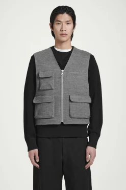 CHALECO FUNCIONAL EN MEZCLA DE LANA*COS Online