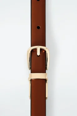 CINTURÓN DE PIEL FINO REVERSIBLE*COS Sale