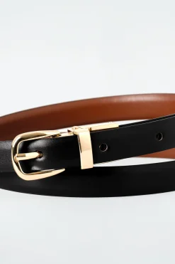 CINTURÓN DE PIEL FINO REVERSIBLE*COS Sale