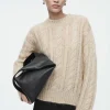 JERSEY DE MOHAIR EN PUNTO TRENZADO*COS Online