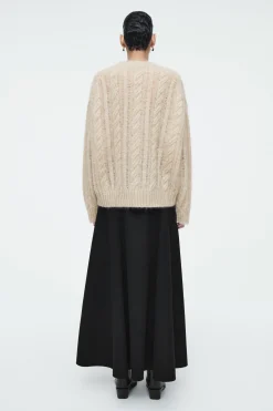 JERSEY DE MOHAIR EN PUNTO TRENZADO*COS Online