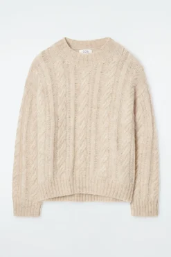 JERSEY DE MOHAIR EN PUNTO TRENZADO*COS Online