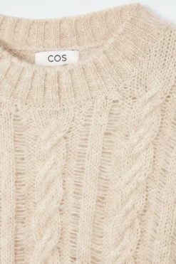 JERSEY DE MOHAIR EN PUNTO TRENZADO*COS Online