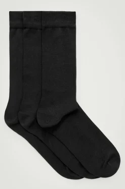 PACK DE 3 CALCETINES DE ALGODÓN MERCERIZADO*COS Clearance