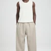 PANTALÓN ANCHO DE LINO CON CINTURA ELÁSTICA*COS Hot