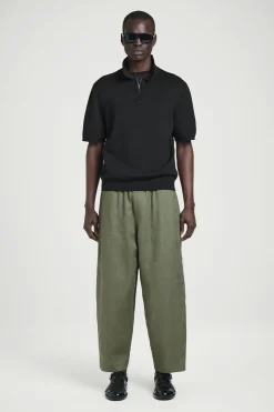 PANTALÓN ANCHO DE LINO CON CINTURA ELÁSTICA*COS Clearance