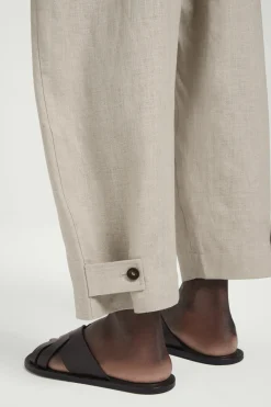 PANTALÓN ANCHO DE LINO CON CINTURA ELÁSTICA*COS Hot