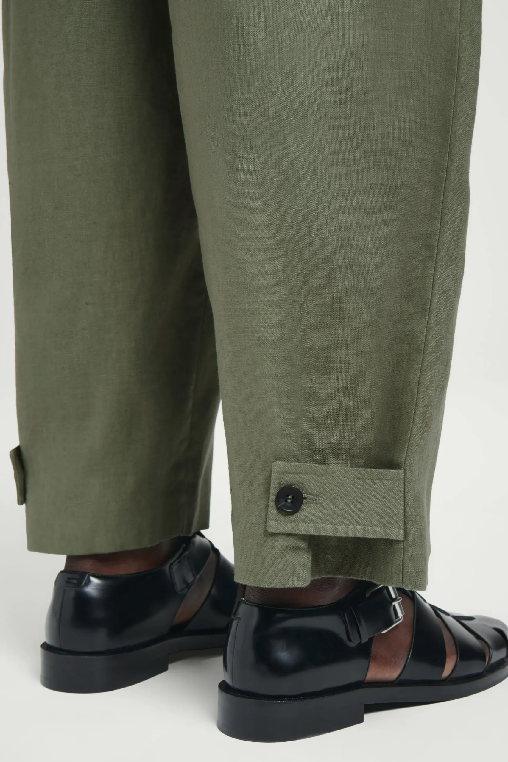 PANTALÓN ANCHO DE LINO CON CINTURA ELÁSTICA*COS Clearance