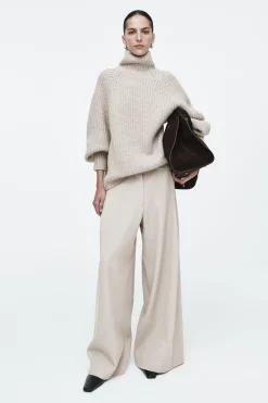 PANTALÓN RELAXED FIT MEZCLA DE LANA PERNERA ANCHA*COS Discount