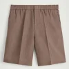 PANTALONES CORTOS DE LINO ELÁSTICO*COS New
