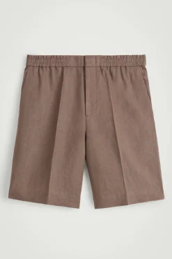 PANTALONES CORTOS DE LINO ELÁSTICO*COS New
