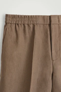 PANTALONES CORTOS DE LINO ELÁSTICO*COS New