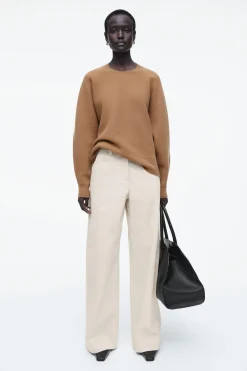 PANTALONES DE ALGODÓN DE PIERNA ANCHA*COS Best