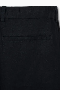 PANTALONES RECTOS DE LINO ELÁSTI*COS Clearance