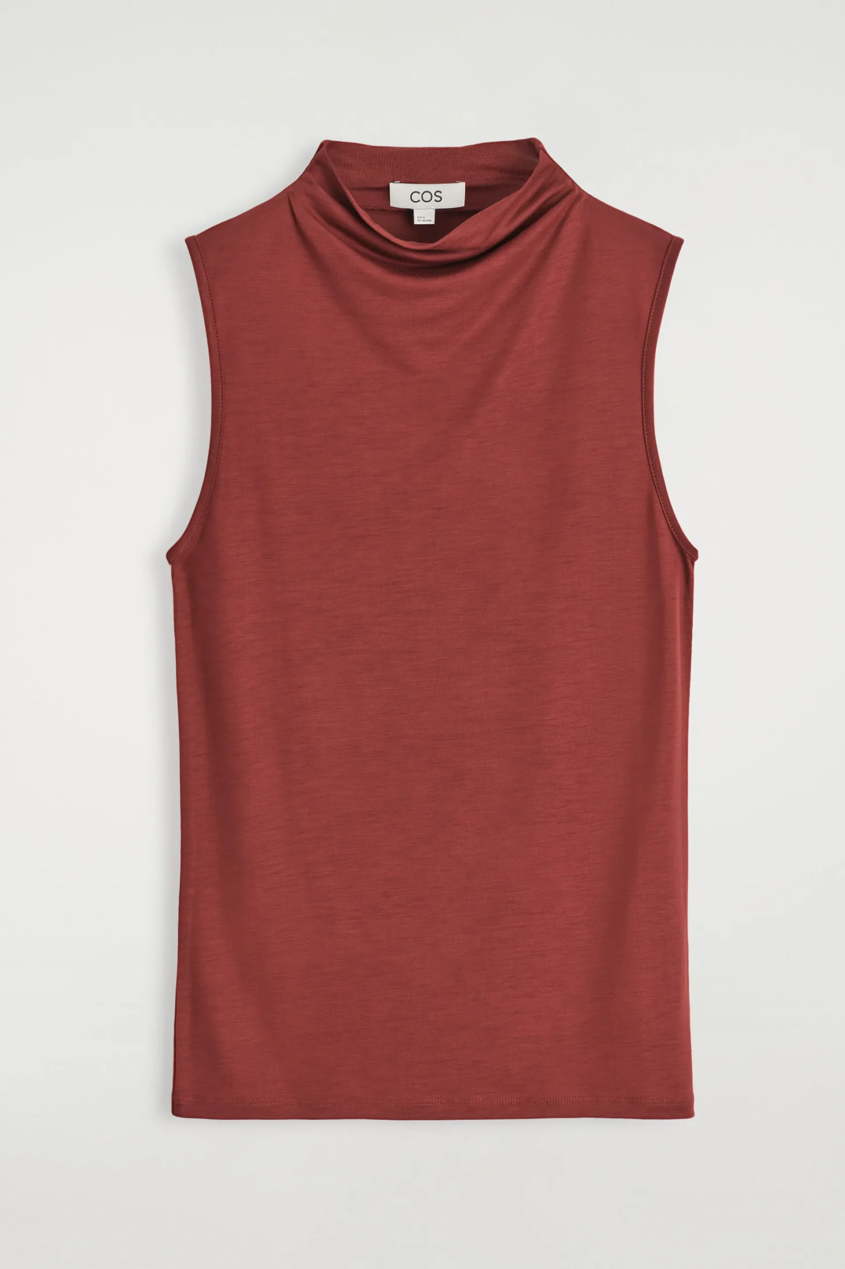 TOP SIN MANGAS CON CUELLO ALTO DRAPEADO*COS Online