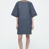 VESTIDO CAMISERO OVERSIZE DE POPELINA CON PANELES*COS Outlet