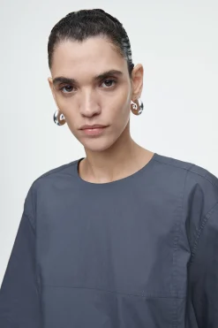 VESTIDO CAMISERO OVERSIZE DE POPELINA CON PANELES*COS Outlet