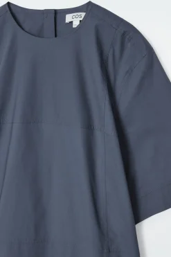 VESTIDO CAMISERO OVERSIZE DE POPELINA CON PANELES*COS Outlet