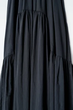 VESTIDO LARGO CON CUELLO HALTER FRUNCIDO*COS New