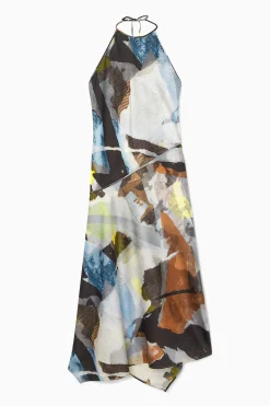 VESTIDO MIDI ASIMÉTRICO ESTAMPADO*COS Fashion