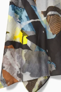 VESTIDO MIDI ASIMÉTRICO ESTAMPADO*COS Fashion