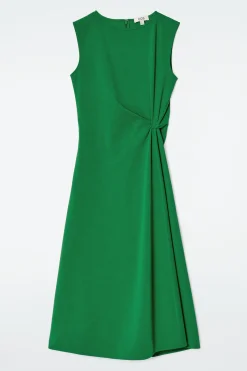 VESTIDO MIDI CON DETALLE DE NUDO*COS Fashion