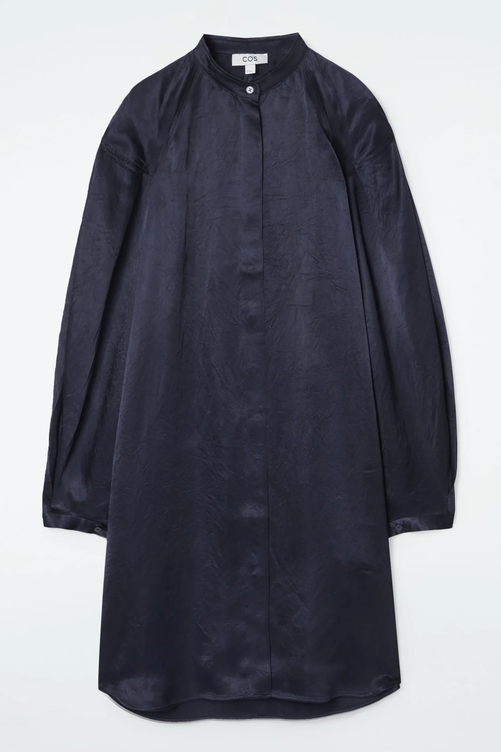 VESTIDO MIDI DE SATÉN CON DETALLE PLISADO*COS Clearance